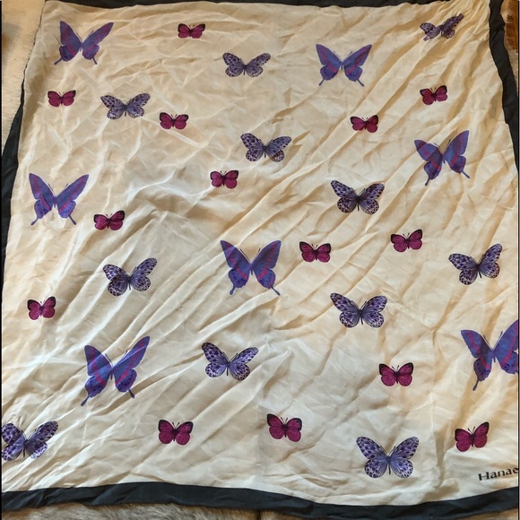 HANAE MORI silk butterfly scarf/head band - Picture 5 of 8
